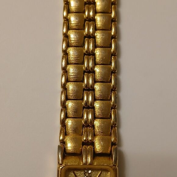 Vtg Elgin Diamond Elegant Gold Tone Quartz Bracelet Watch EM846 Japan Movt READ - Picture 10 of 16